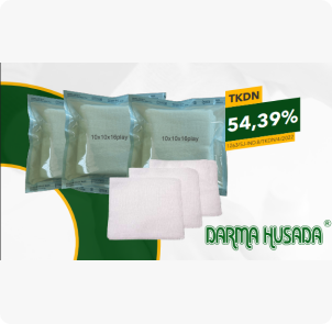 Darma Husada Sterilized Folding Gauze 10cm x 10cm x 16ply