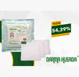 Darma Husada Sterilized Folding Gauze 5cm x 8cm x 8ply