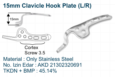 15mm Clavicle Hook Plate (LR)