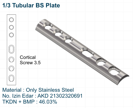 1per3 Tubular BS Plate