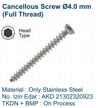 Cancellous Screw Ø4