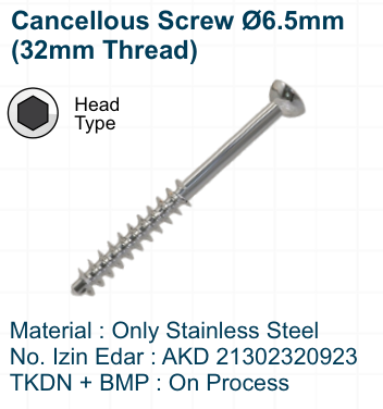 Cancellous Screw Ø6