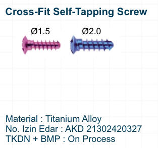 Cross-Fit Self-Tapping Screw (Ø1.5 or Ø2