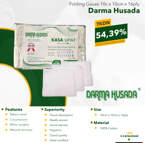 Darma Husada Folding Gauze 10c x 10cm x 16ply