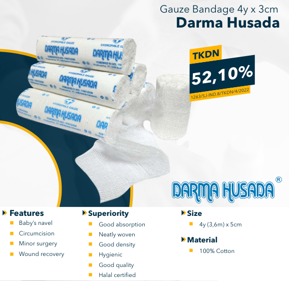 Darma Husada Gauze Bandage 4y x 3cm