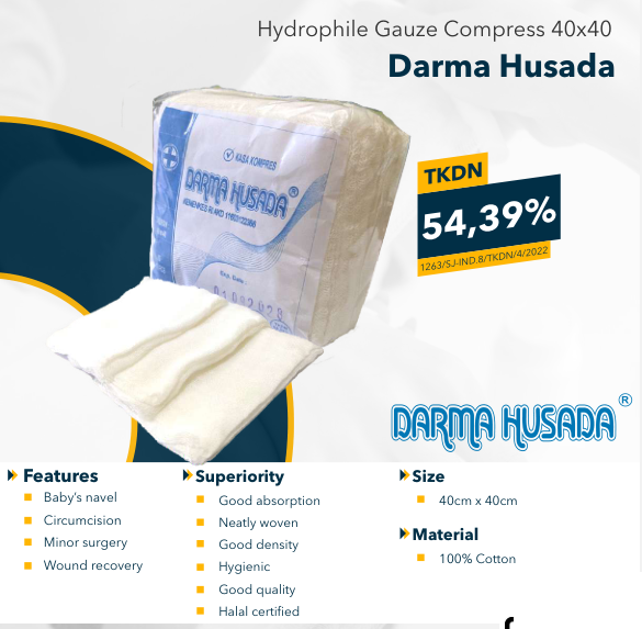 Darma Husada Hydrophile Gauze Compress 40x40