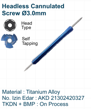 Headless Cannulated Screw Ø3