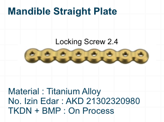Mandible Straight Plate
