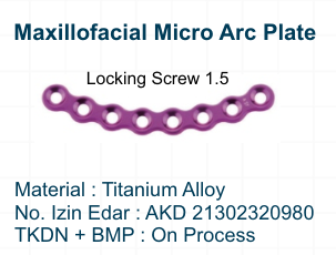 Maxillofacial Micro Arc Plate