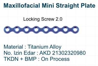 Maxillofacial Mini Straight Plate