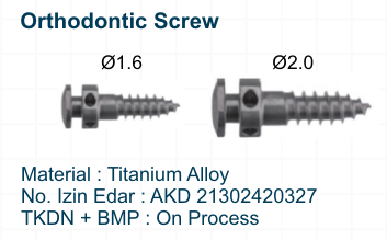 Orthodontic Screw (Ø1.6 or Ø2