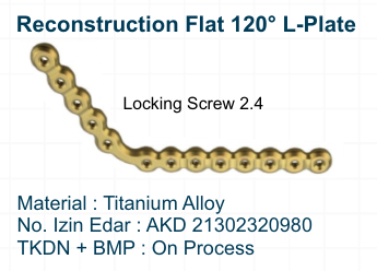 Reconstruction Flat 120° L-Plate