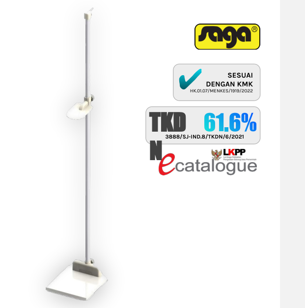 Saga Alat Ukur Tinggi Badan